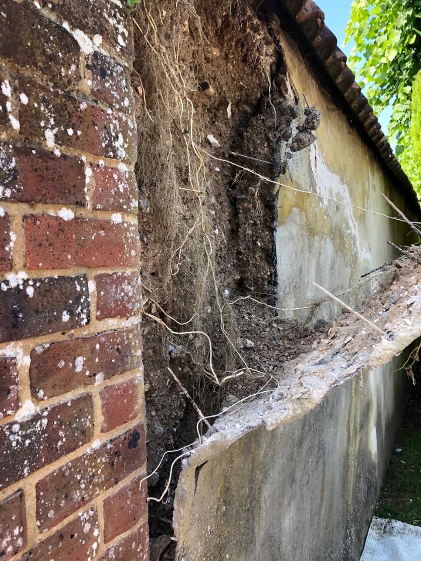 Cob walls repaired by I and R Masonry